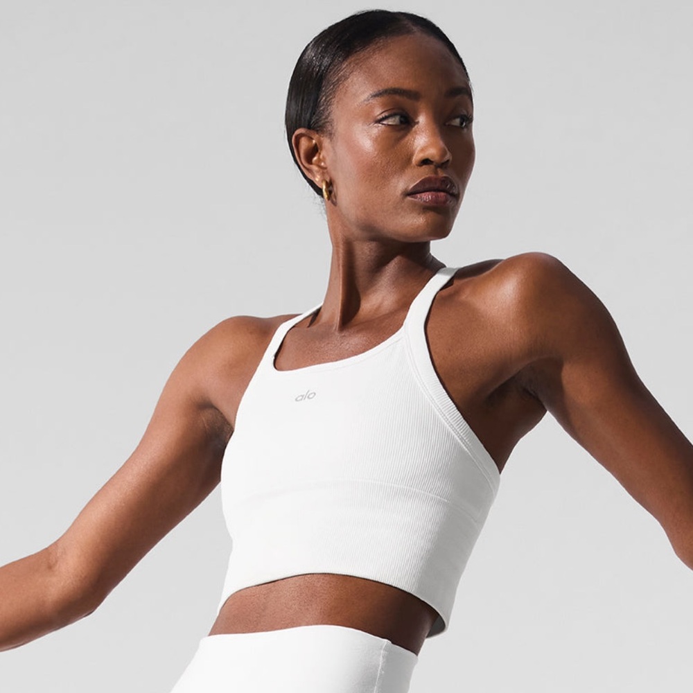 Alo yoga Seamless Ribbed Favorite Bra Tank
